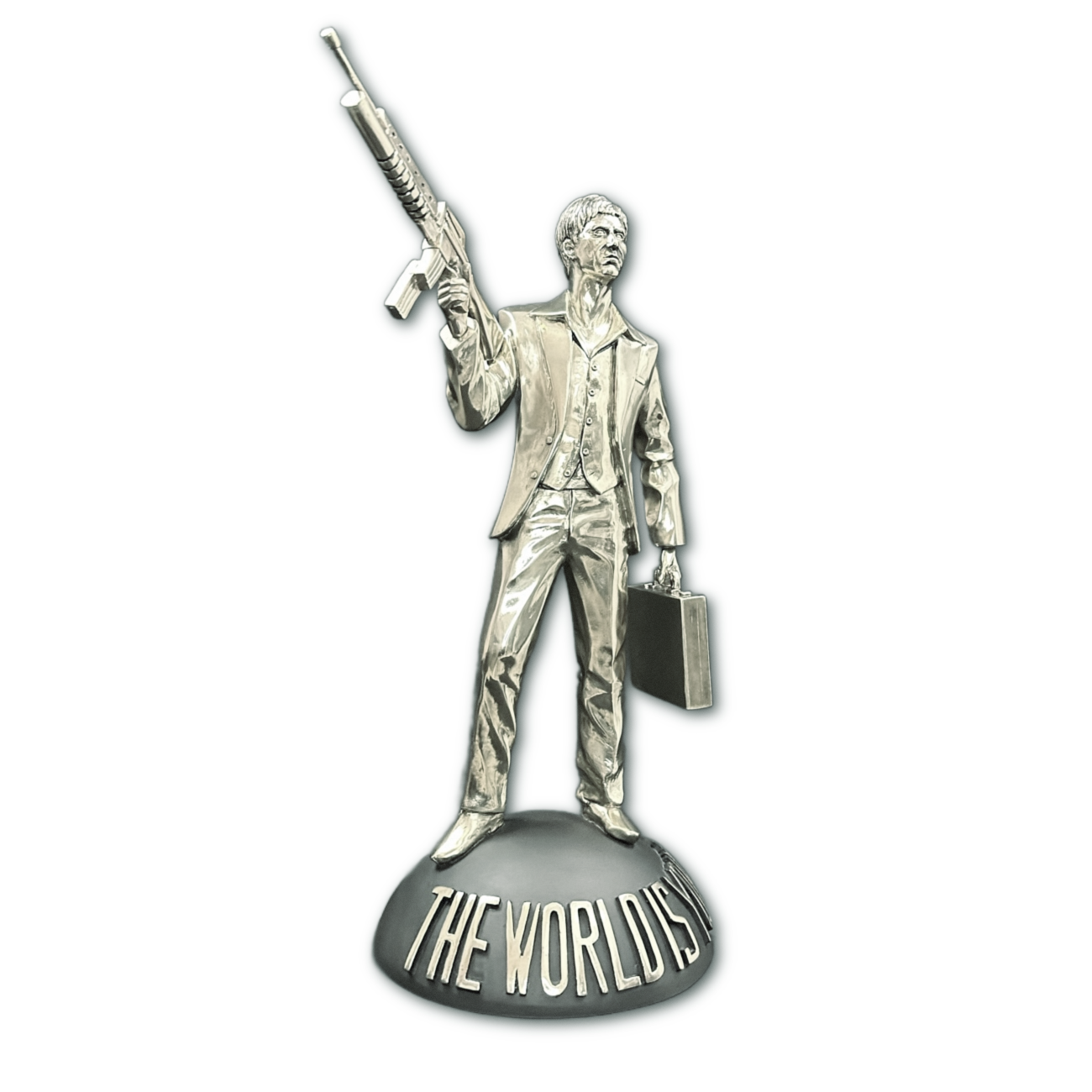 Escultura Tony Montana Plata