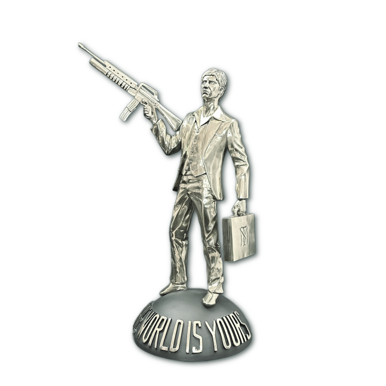Escultura Tony Montana Plata