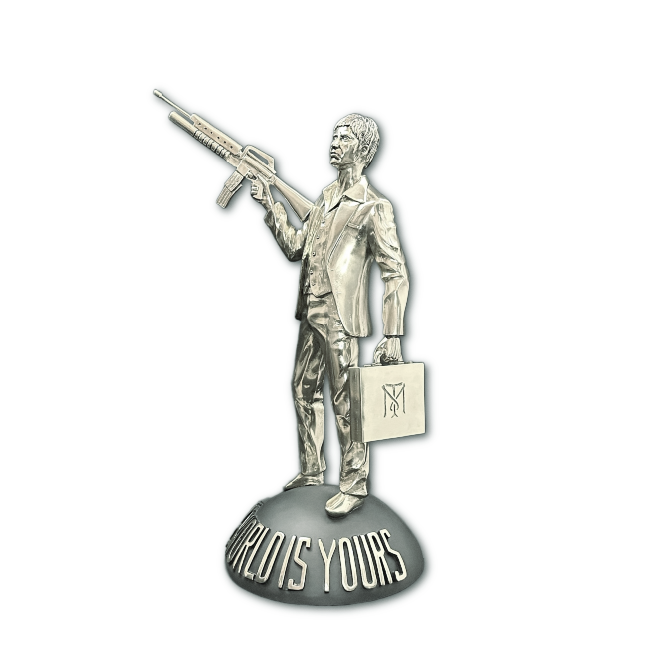 Escultura Tony Montana Plata