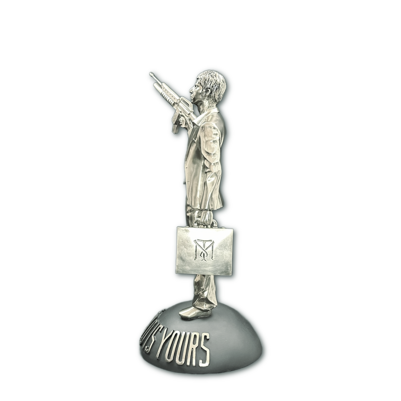 Escultura Tony Montana Plata