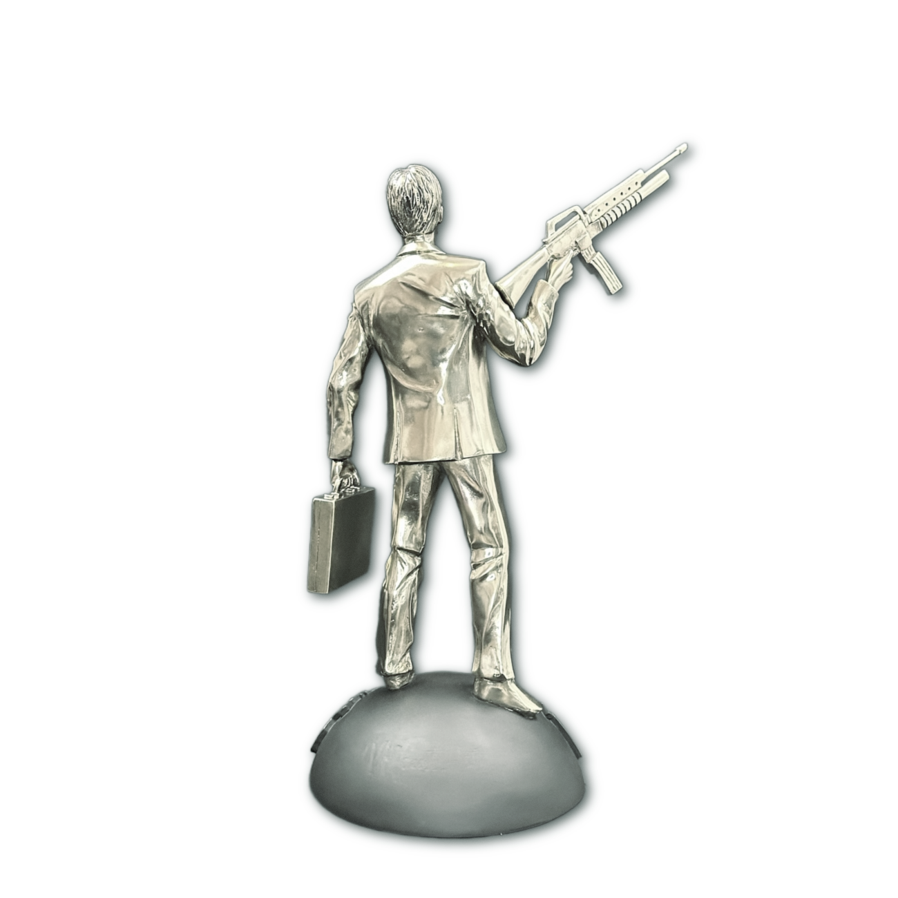 Escultura Tony Montana Plata