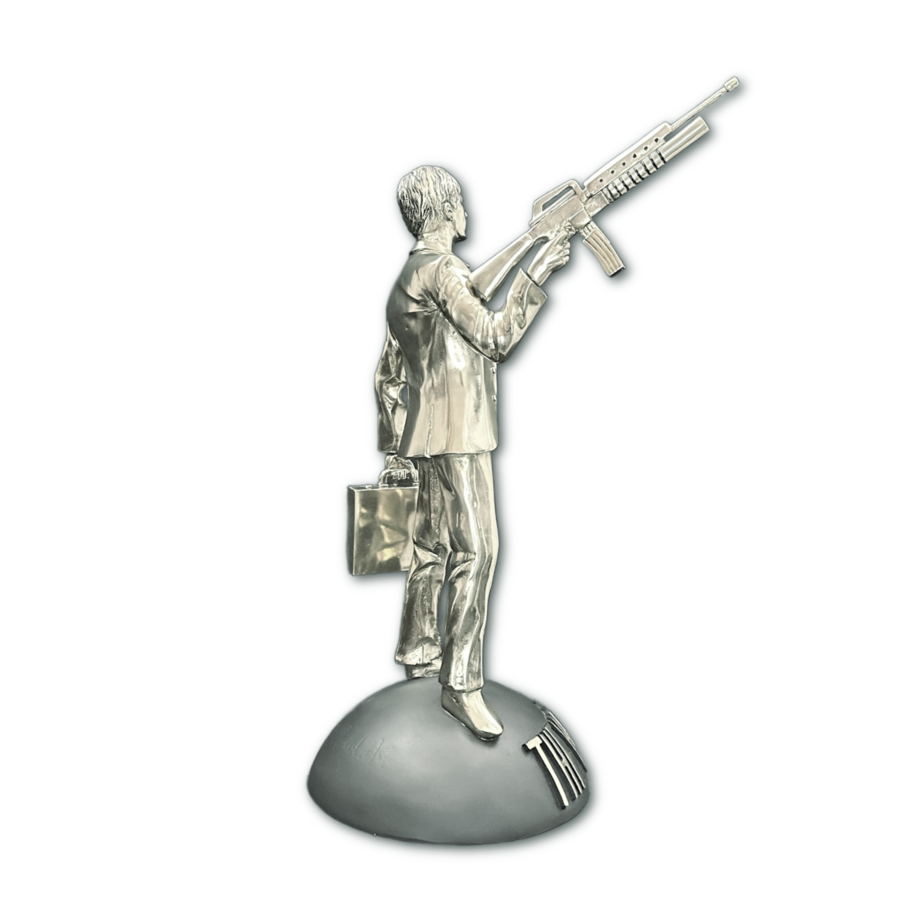 Escultura Tony Montana Plata