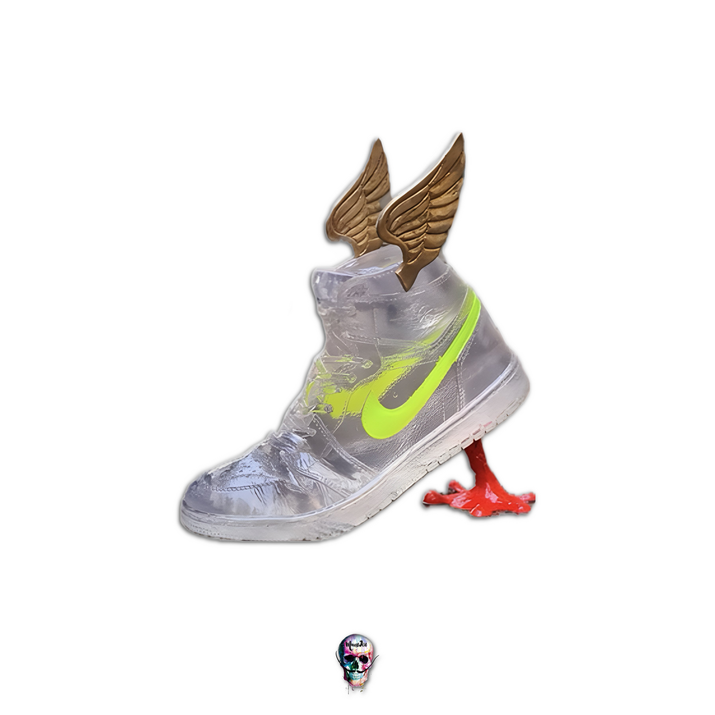 Escultura Air Jordan Transparente