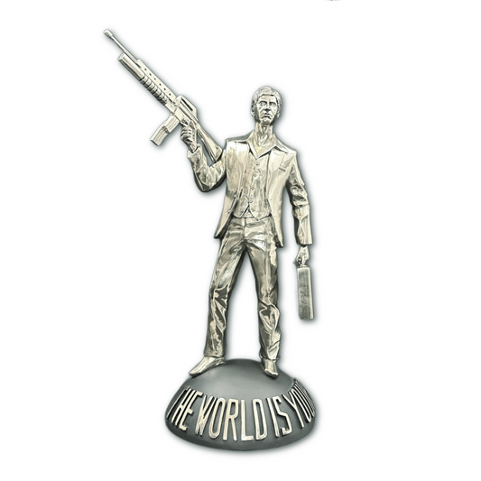 Escultura Tony Montana Plata