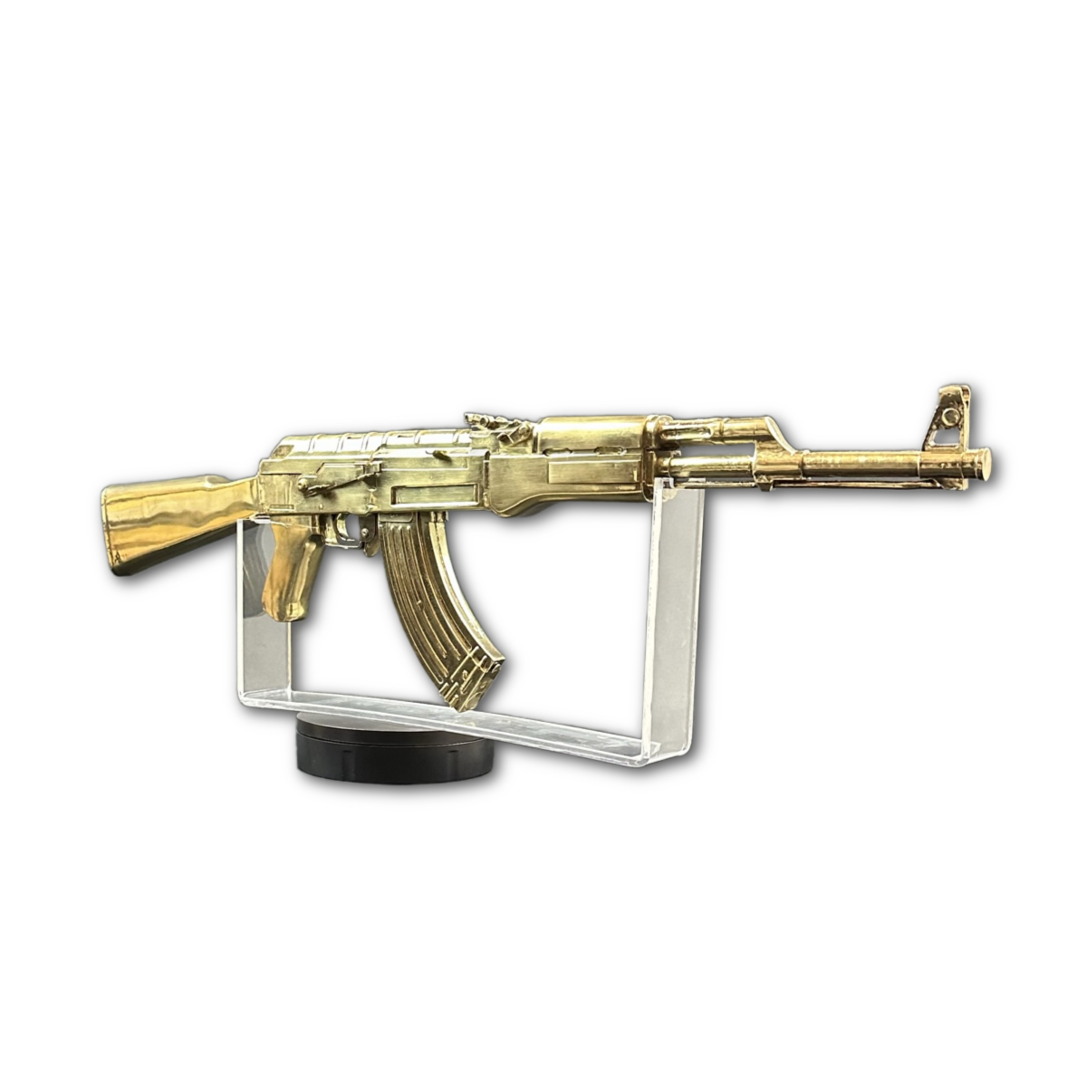 Escultura Rifle AK-47 Metalizado