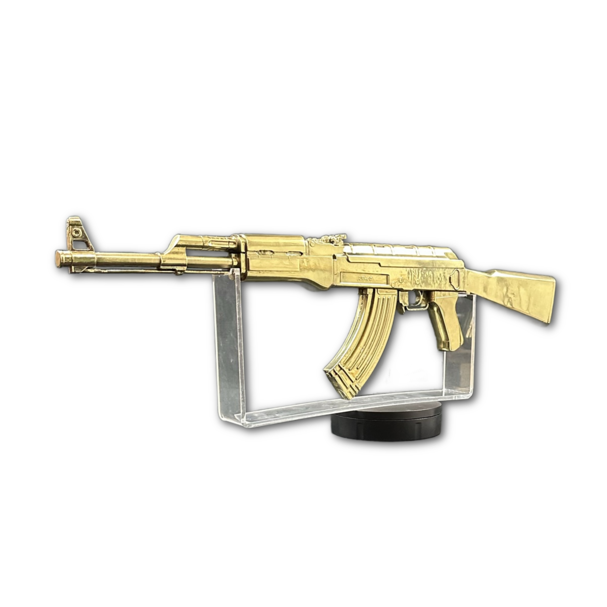 Escultura Rifle AK-47 Metalizado